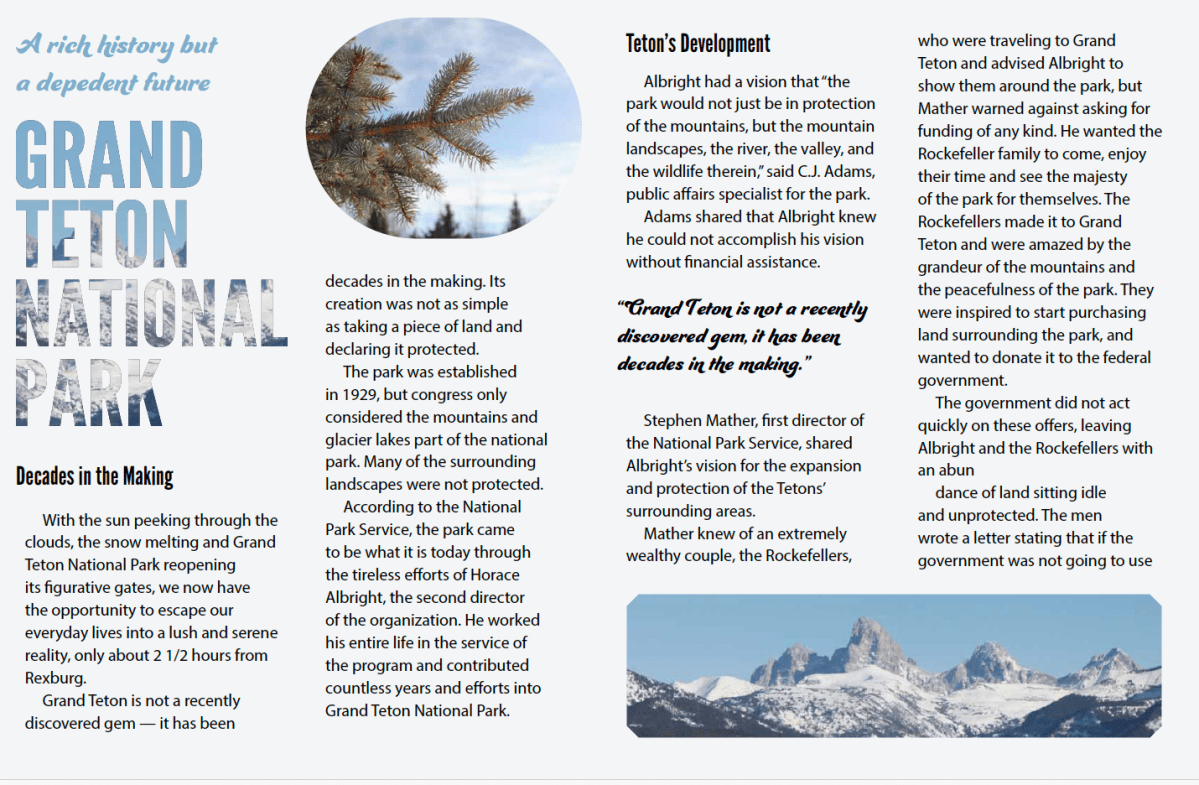 Teton Magazine Design